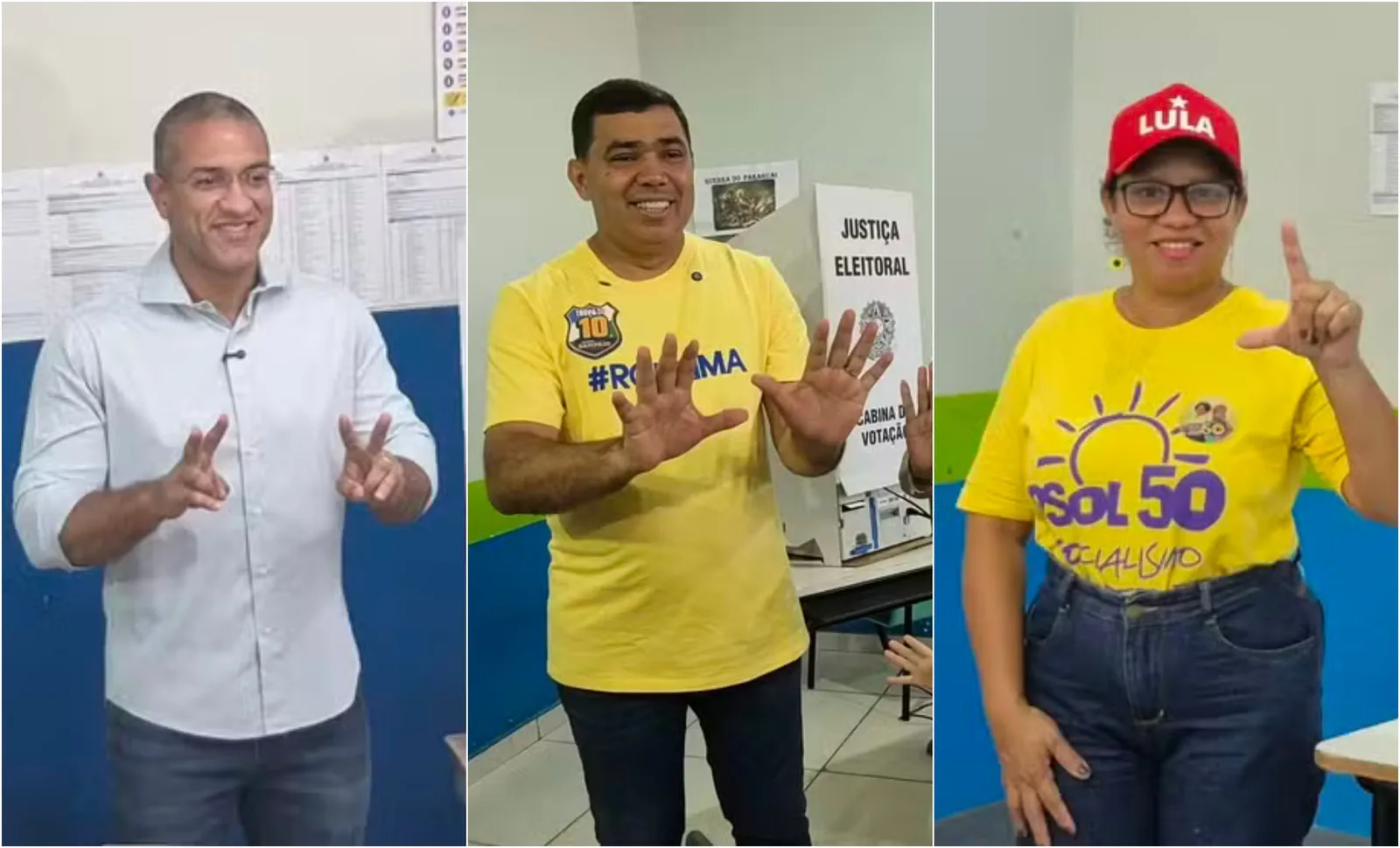 Candidatos ao governo de Roraima votam em Boa Vista no primeiro turno