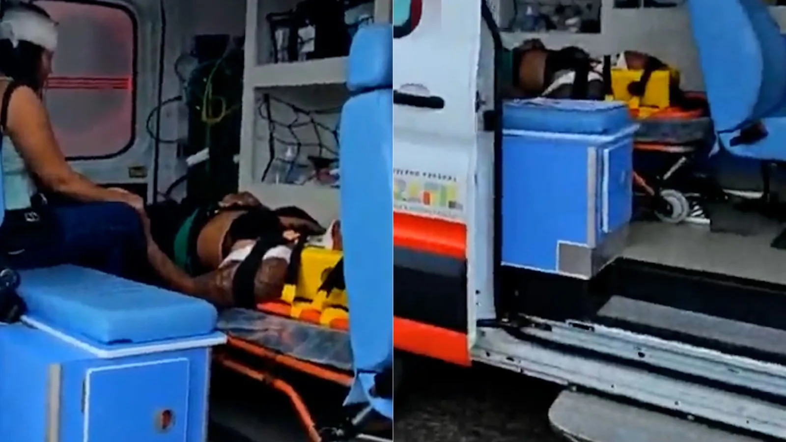 Duas mulheres são socorridas após moto atingir ônibus na Grande São Luís