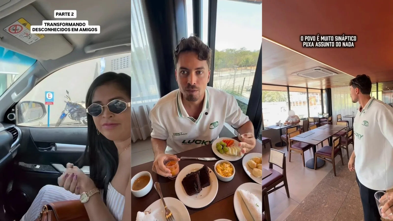 Rafael Ferrari registra almoço com desconhecida e descobre sabores do Piauí