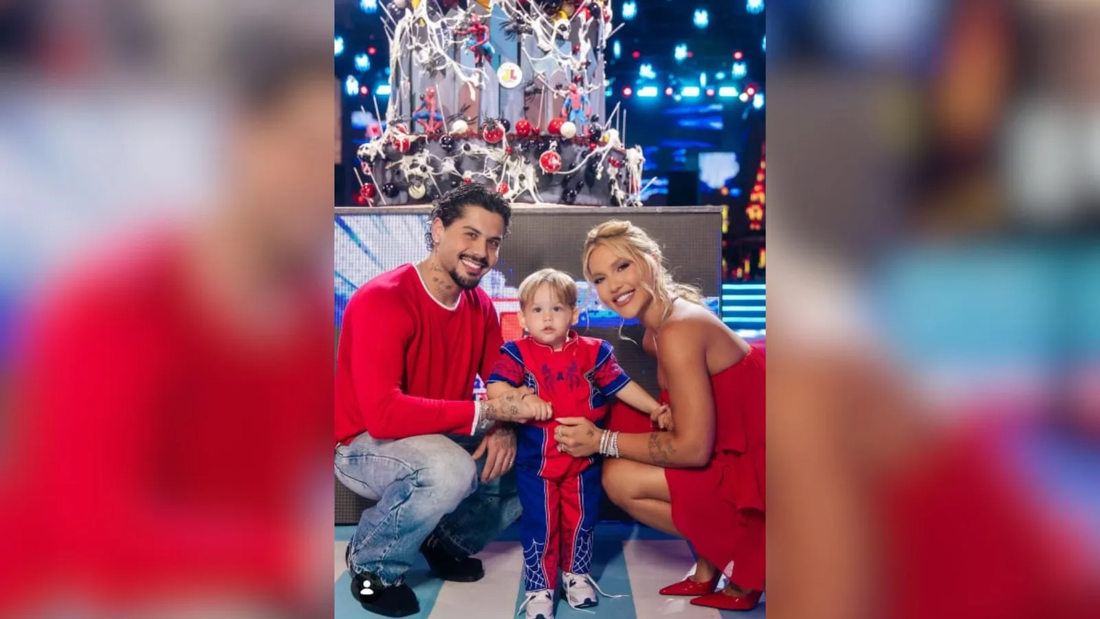 Festa de José Leonardo tem decoração do Homem-Aranha e doces sem açúcar