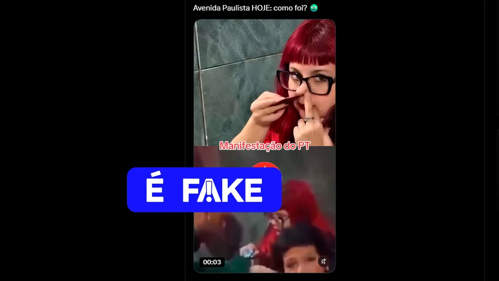 Vídeo atribuído a ato de Lula já circulava antes da manifestação na Paulista