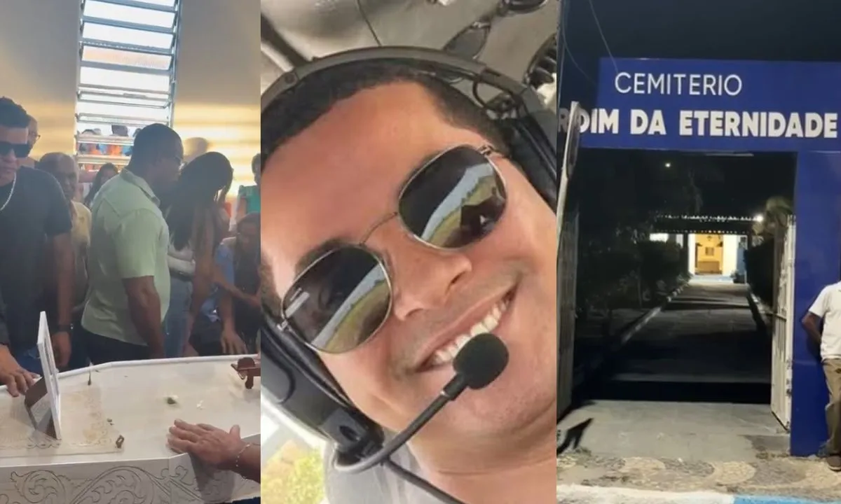 Piloto morto em queda de avião é sepultado na Bahia