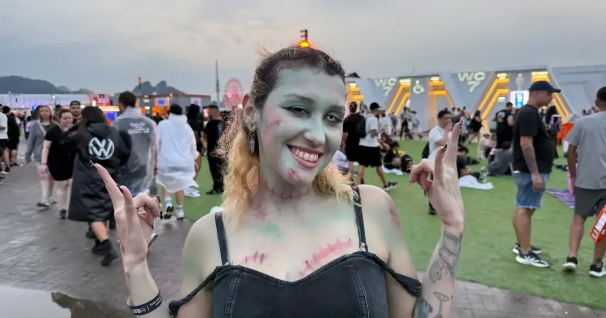 Maquiagem de Bianca Veiga leva uma hora e meia para o segundo dia do festival