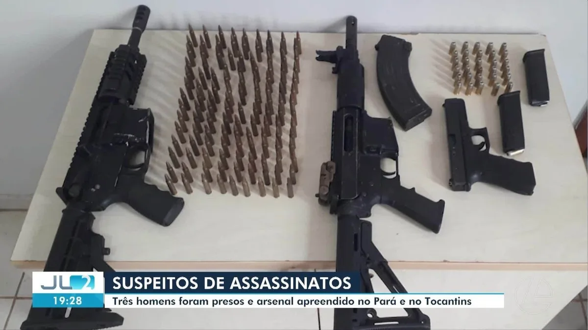 Operação no Pará prende três suspeitos e apreende armas ligadas a homicídios