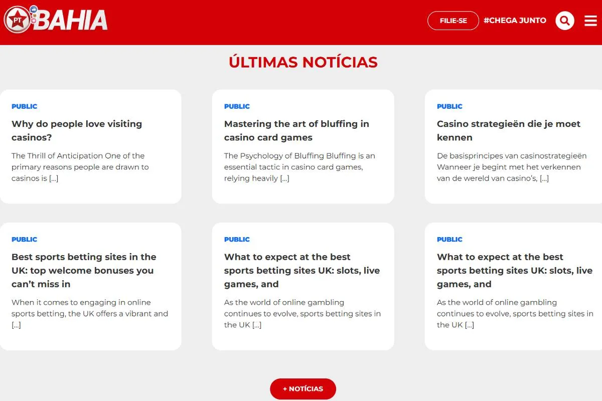 Sites ligados a Augusto Cury e ao PT da Bahia são usados para promover apostas