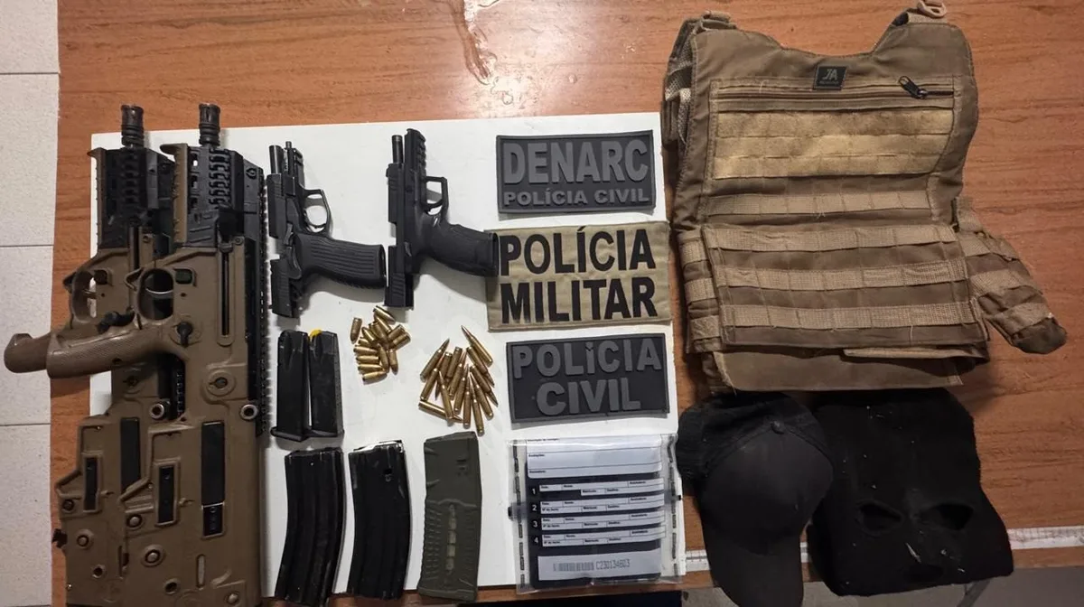 Confronto com policiais deixa três mortos e apreende dois fuzis em Porto Seguro