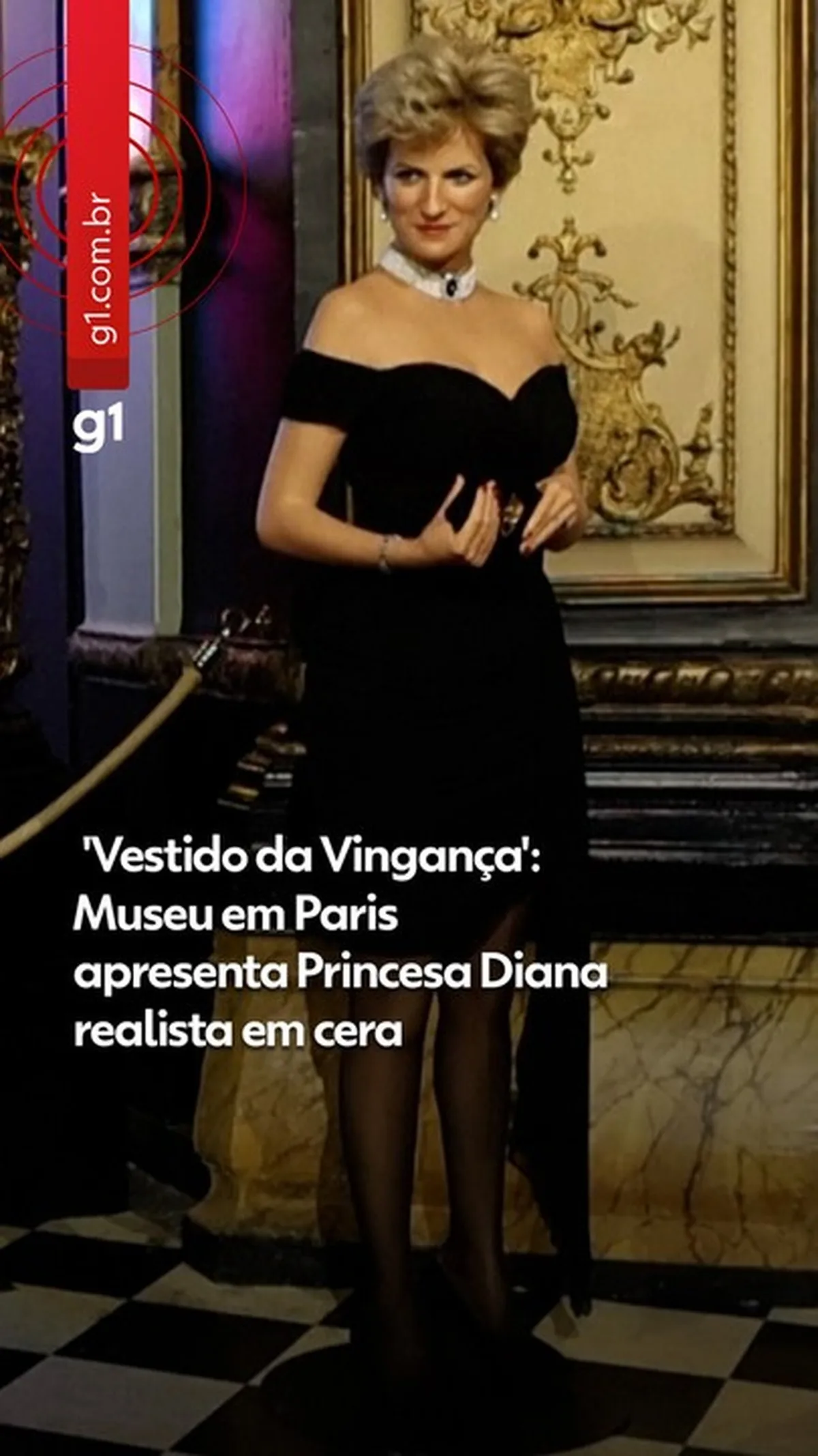 Vestido de Diana associado à crise com Charles será leiloado por até US$ 300 mil