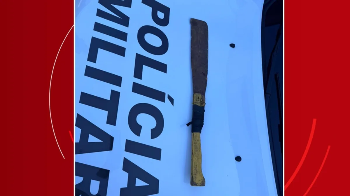 Facão usado em agressão é encontrado com sangue em casa de São Carlos