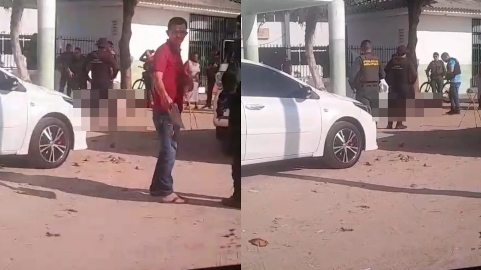 Polícias apuram homicídio diante de unidade prisional em Sobral