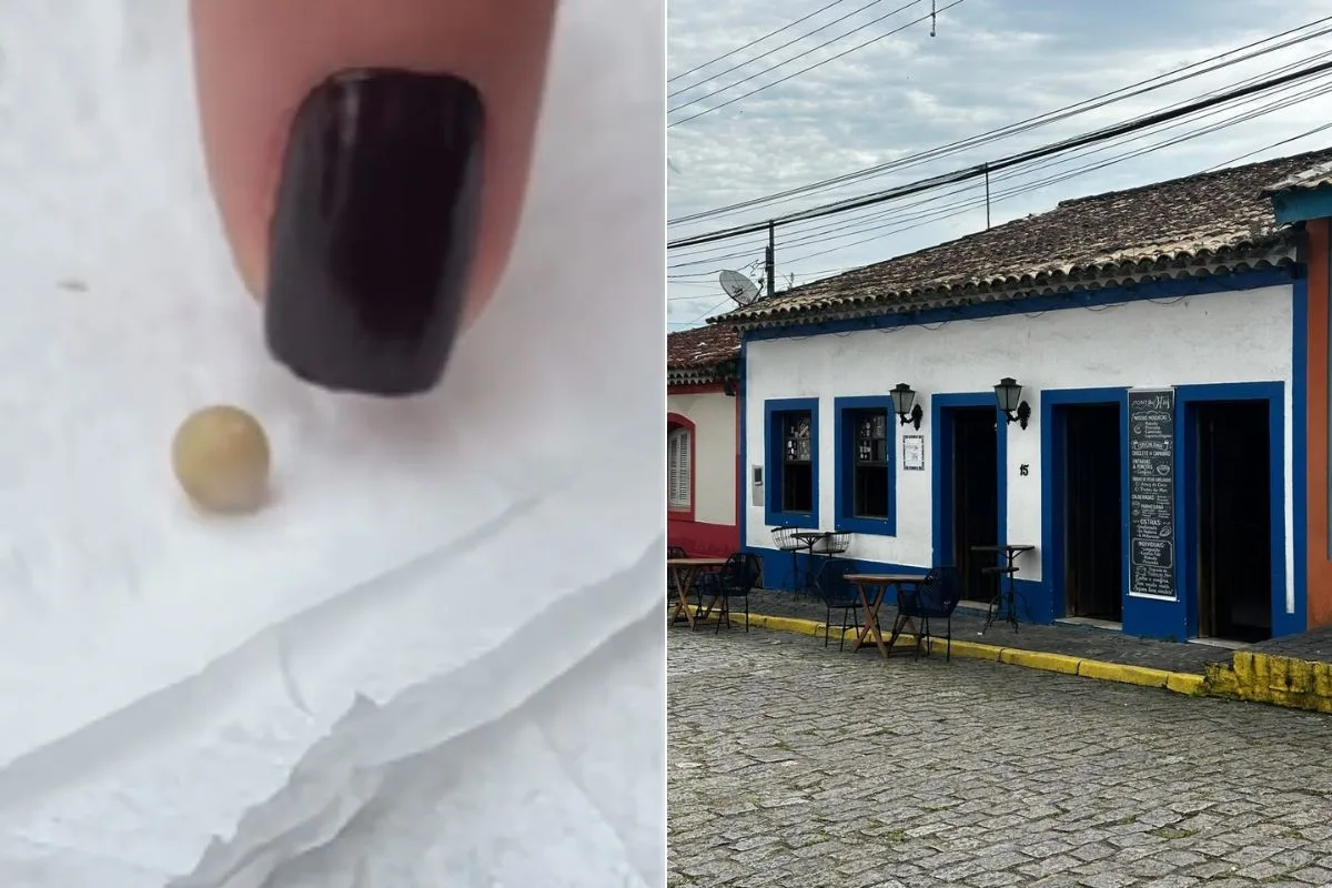 Pérola achada em salgado com ostra pode valer menos de R$ 50