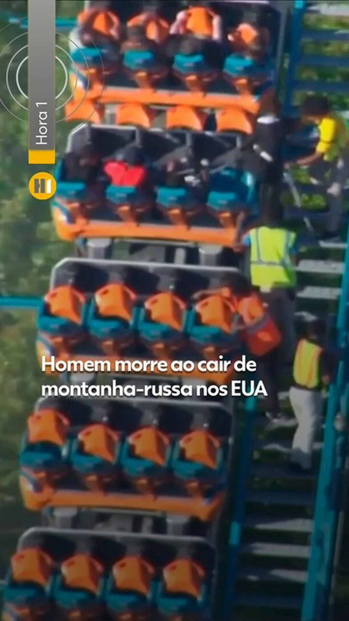 Homem morre após ser lançado de montanha-russa em parque da Geórgia