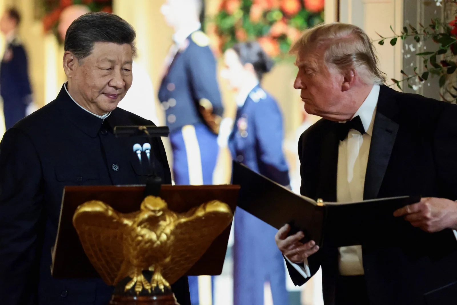 Cerimônia na Casa Branca marca visita de Xi Jinping aos Estados Unidos