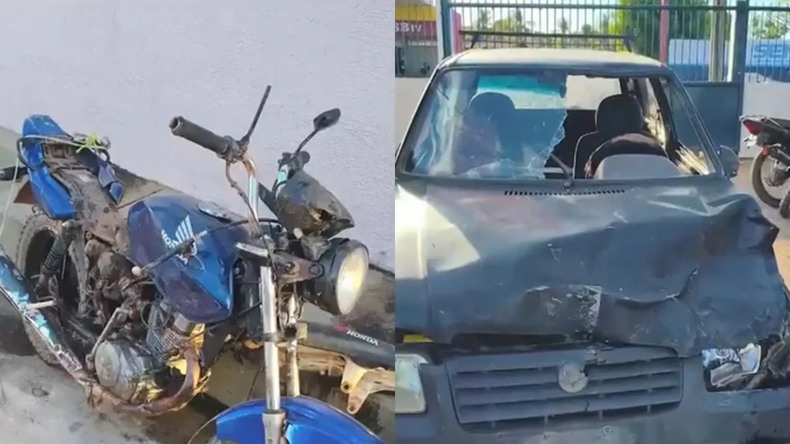 Colisão deixa motociclista morto e motorista ferido em Coelho Neto