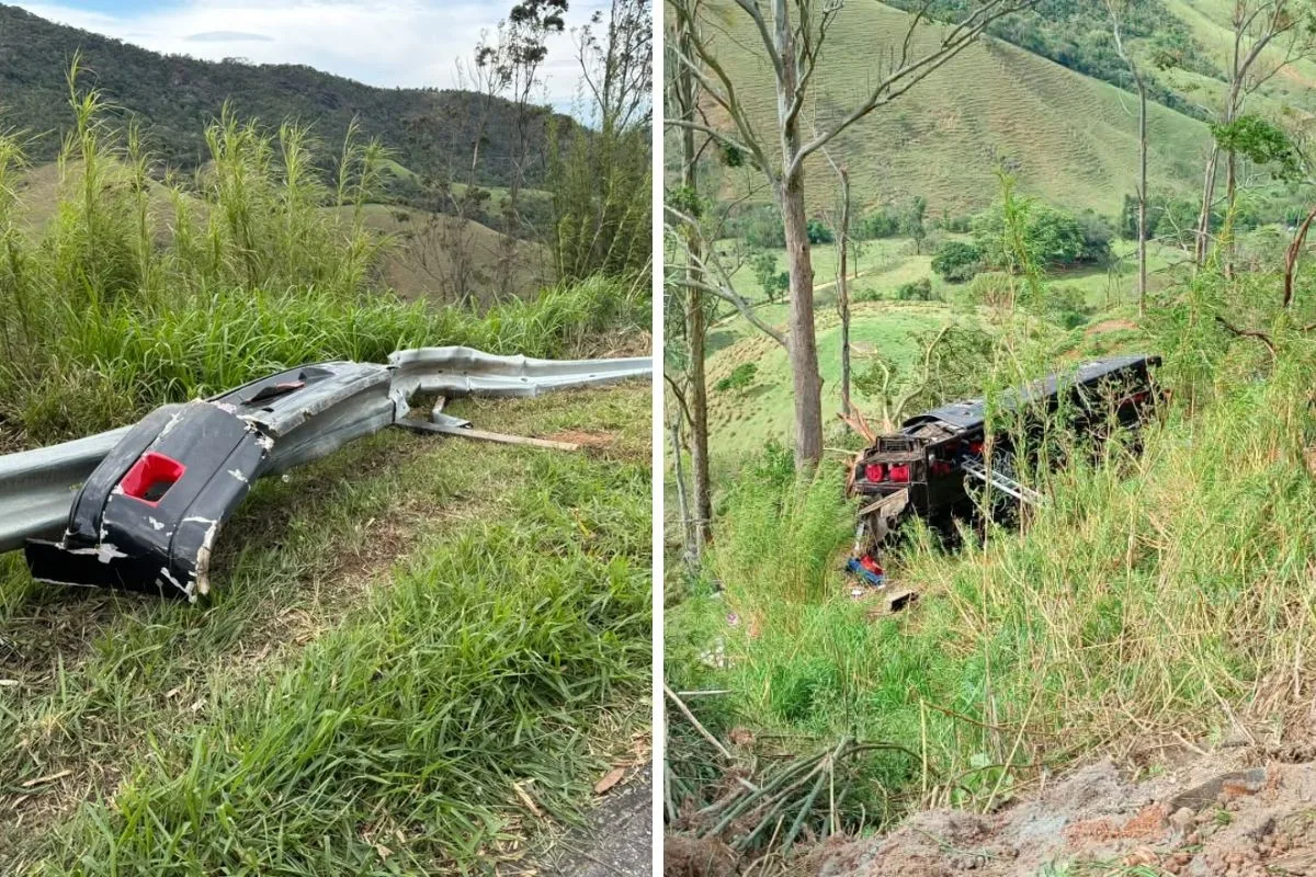 Seis pessoas morrem após ônibus cair em ribanceira na divisa entre SP e MG