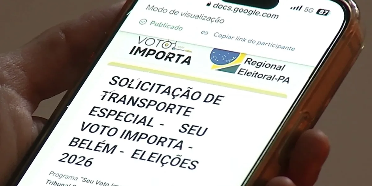 Eleitores de Belém podem pedir transporte gratuito para votar até domingo