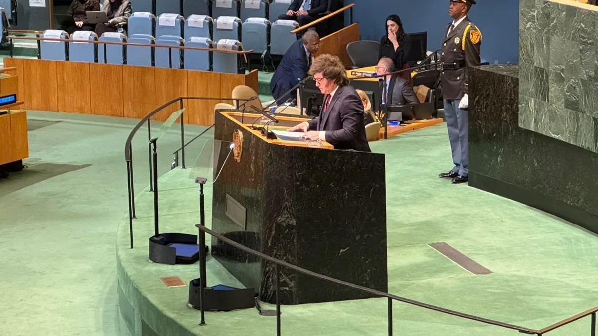 Milei defende alinhamento com Ocidente e questiona resoluções da ONU
