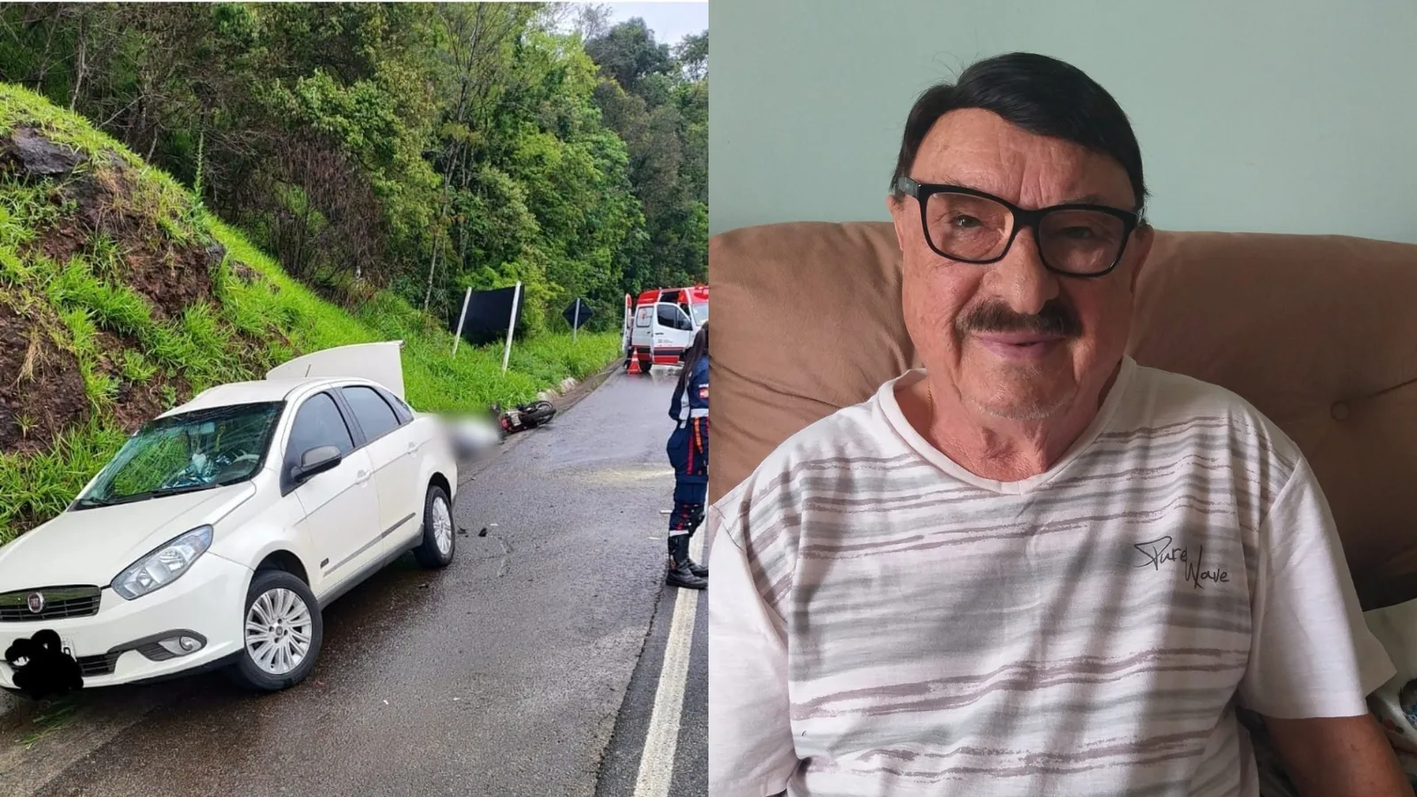Colisão na SC-480 deixa médico e motociclista mortos em Chapecó