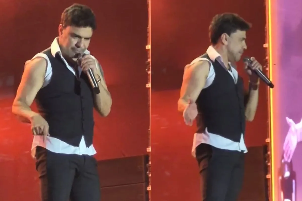Zezé Di Camargo lembra Rick durante show em Cáceres