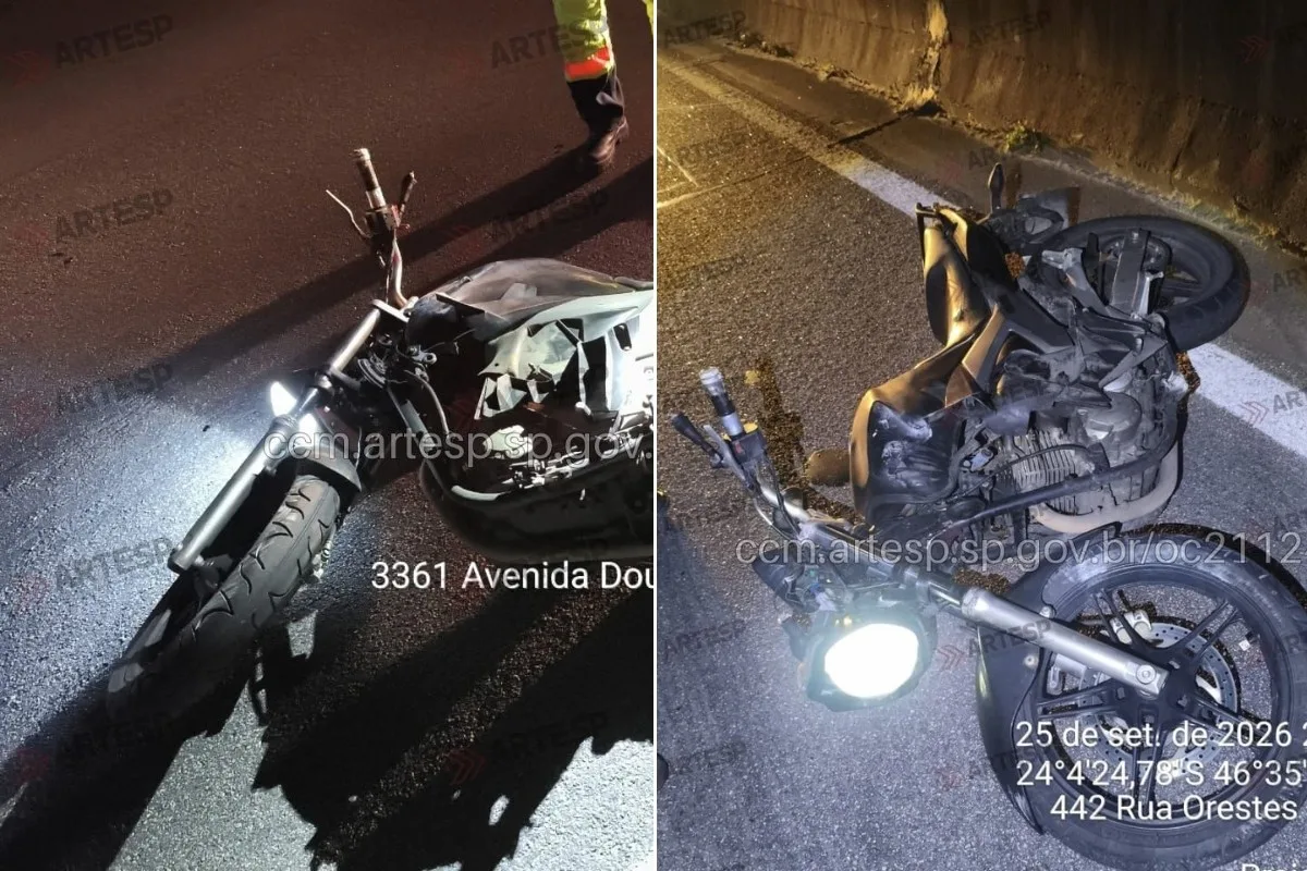 Acidente na Padre Manoel da Nóbrega deixa motociclista morto em Praia Grande