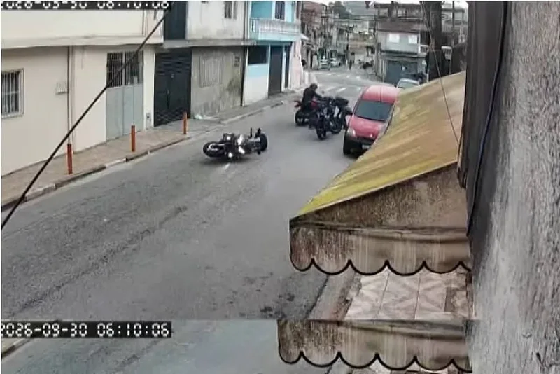 Imagens registram abordagem que terminou na morte de guarda em Diadema