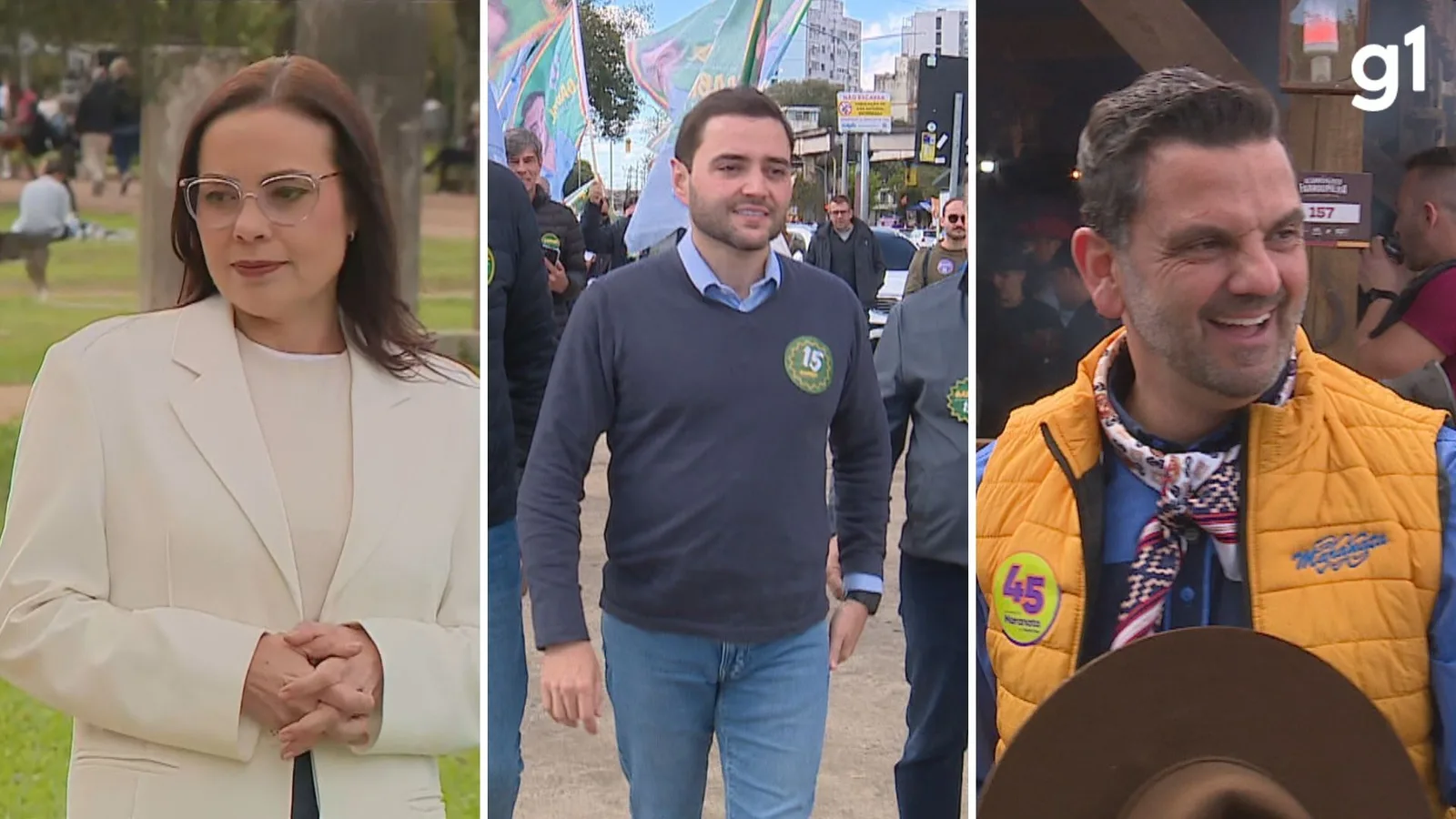 Candidatos ao governo do RS fazem agendas de campanha no feriado