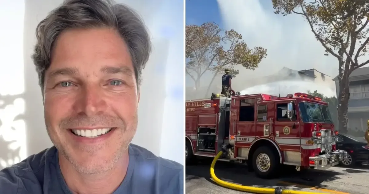 Erik Marmo relata fuga de incêndio que destruiu imóvel em Beverly Hills